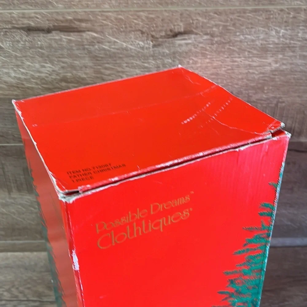 Clothtique Father Christmas Santa Figurine Bag 1990 Vintage Possible Dreams‎